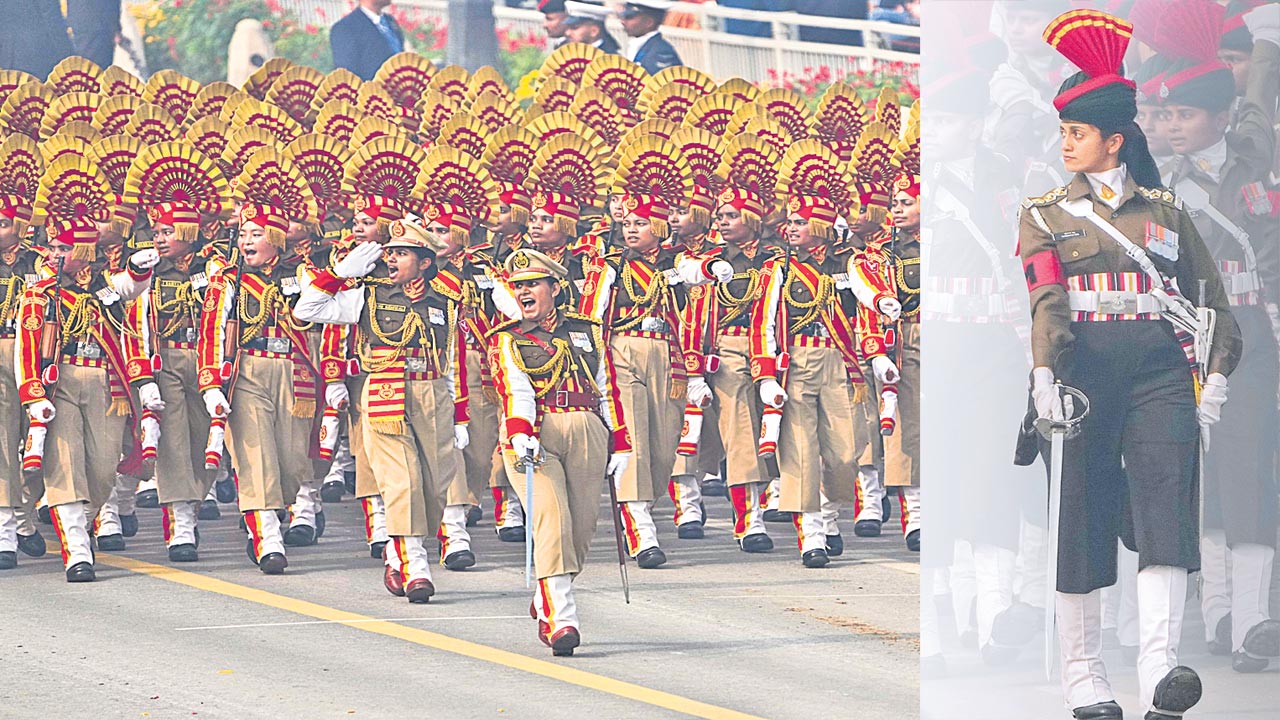 గణతంత్ర వేడుకల్లో నారీ శక్తి : గణతంత్ర వేడుకల్లో నారీ శక్తి